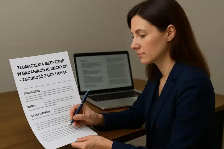 tłumaczenia medyczne badań klinicznych